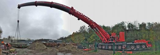 Mobilkran der 650t Klasse im Einsatz