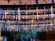 Schmuck für den Himmel über den Buden