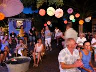 Bild der Atmosphäre unter dem Blütenhimmel