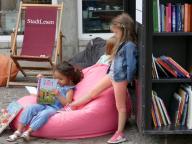 Kinder beim StadtLesen