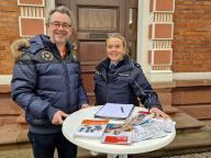 Polizeihauptkommissarin, Stephanie Hellermann-von Serkowsky und Bürgermeister Christian Schönung 