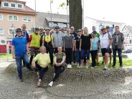 Gruppenbild der Radtour-Teilnehmer
