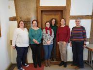 Die Archivarinnen der Stadtarchive Lorsch/Bürstadt, Bensheim, Viernheim, Lampertheim und Heppenheim