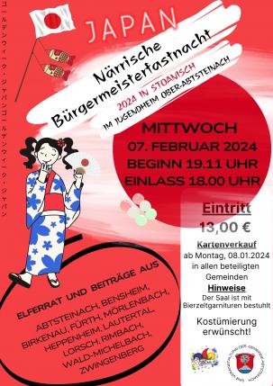 Plakat Bürgermeisterfastnacht 2024