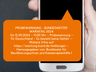 Grafik zur Probewarnung