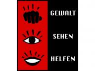 Logo &quot;Gewald - Sehen - Helfen&quot;