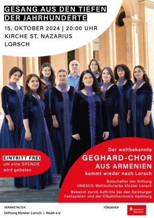 Plakat zum Konzert am 15.10.2024