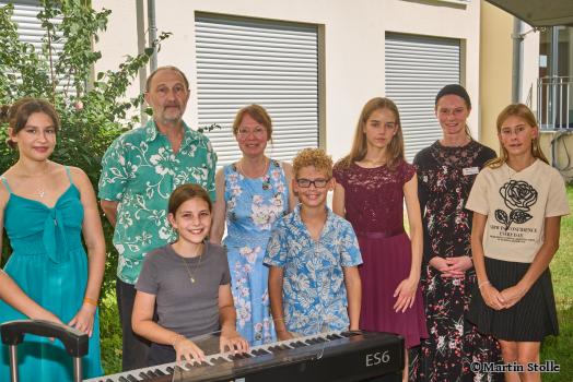 Gruppenfoto vom letzten Gartenkonzert