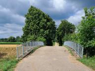 Brücke an der Südlichen Radwegverbindung zwischen Lorsch und Heppenheim 