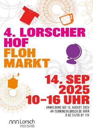 Plakat Lorscher Hofflohmarkt