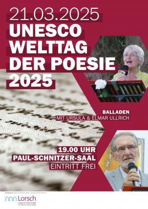 Plakat Welttag der Poesie