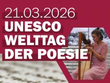 Plakat zum Welttag der Poesie