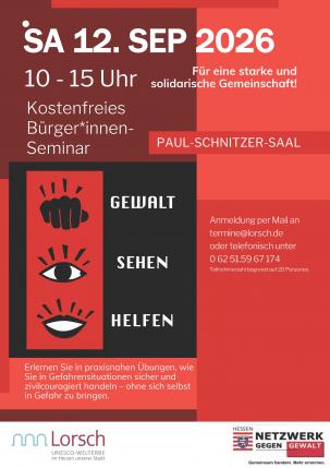 Plakat zur Veranstaltung „Gewalt-Sehen-Helfen“