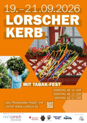 Plakat zur Lorscher Kerb 2026