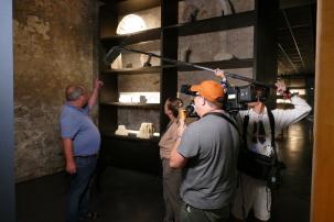 Dreharbeiten in der Zehntscheune