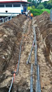 Umlegung der Mittelspannungskabel von GGEW und E-Netz