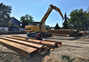 Spundwandvorbereitung