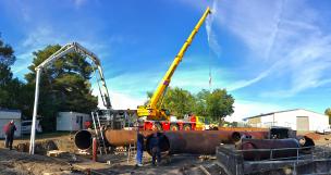 Parallelarbeiten im engen Baufeld