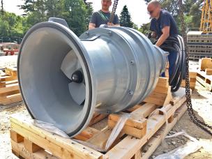 Vorbereitung der Rohrschachtpumpen