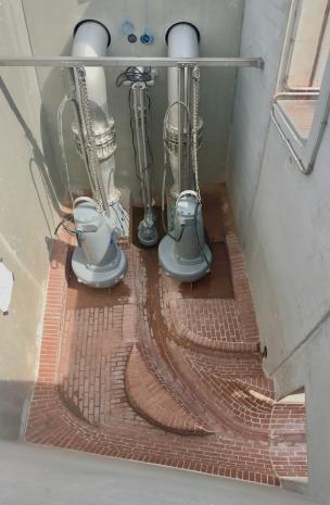 Fertigstellung des Tauchmotorpumpwerkes für schwächere Niederschlagsereignisse