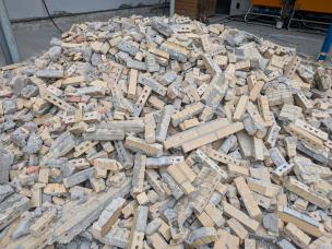 Abbruch Klinkerfassade Südseite