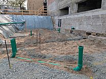 Leitungen Anbau Nordseite