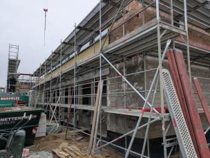 Gerüstbauarbeiten Westseite