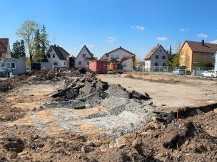 Rückbau des ehemaligen Basketballplatzes
