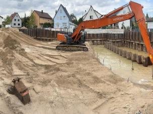 Start der Nassaushubarbeite