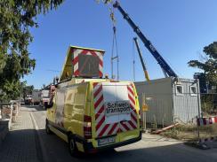 Sicherung der Schwertransporte