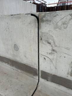 Detailansicht: EPDM-Einschlagdichtung